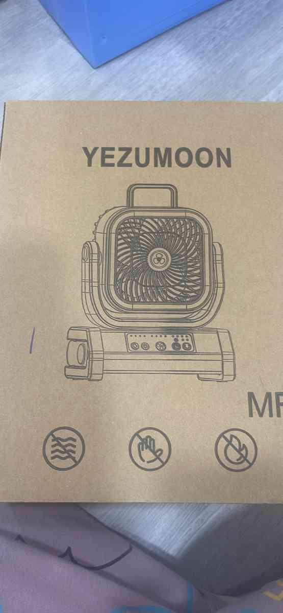 30000wAh LED Camping Fan with Remote 4 Speeds - Burlington, New Jersey