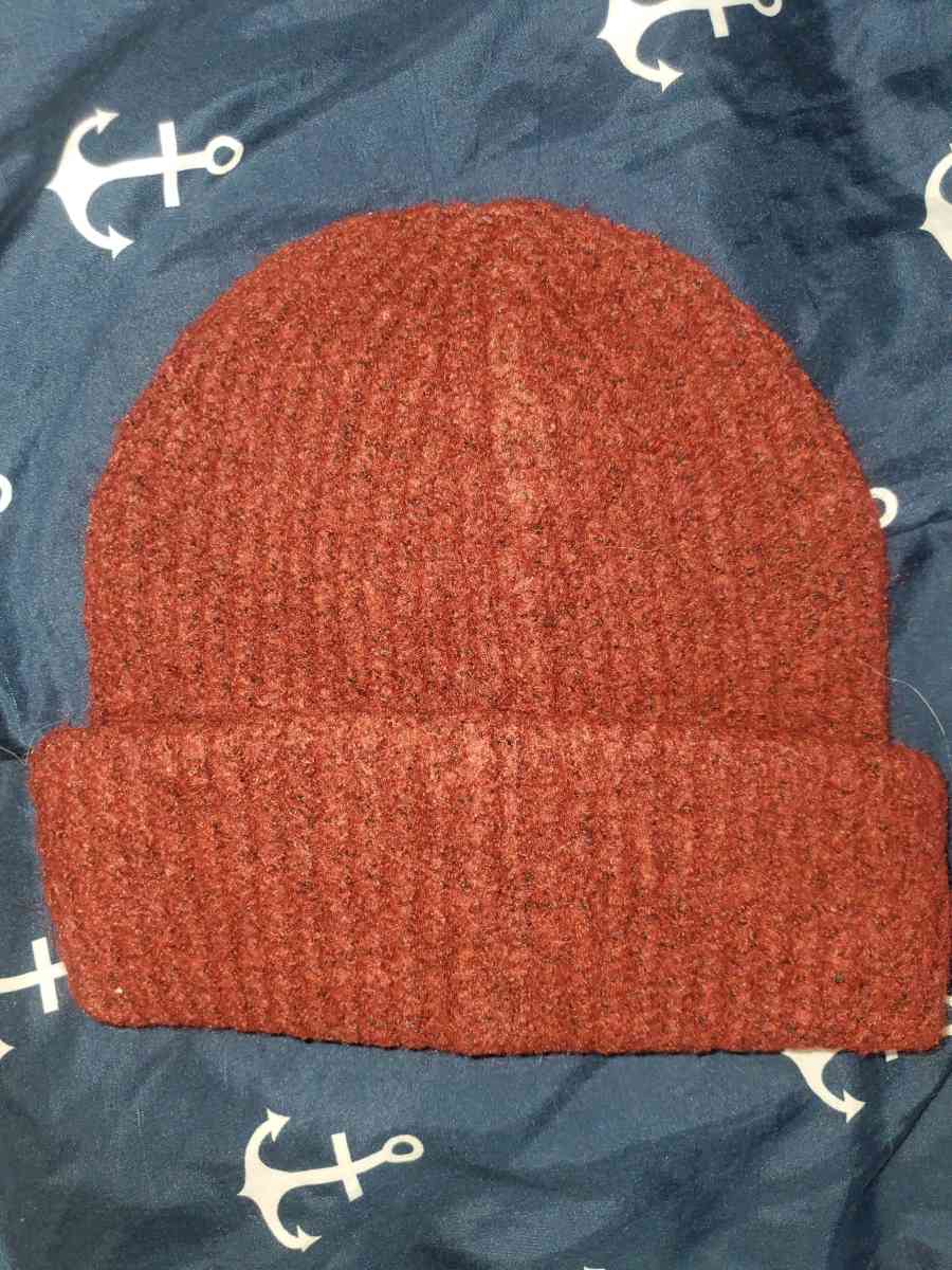Celine Burgundy Knit Hat - Chester Gap, Virginia - FleaMarketBay
