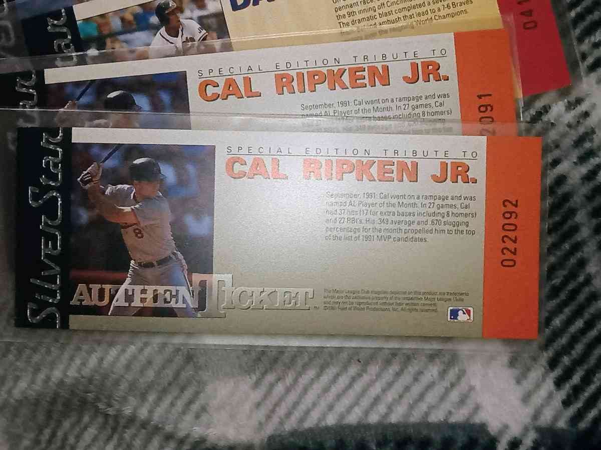 siverstar MLB tickets assorted - Seaford, Delaware - FleaMarketBay