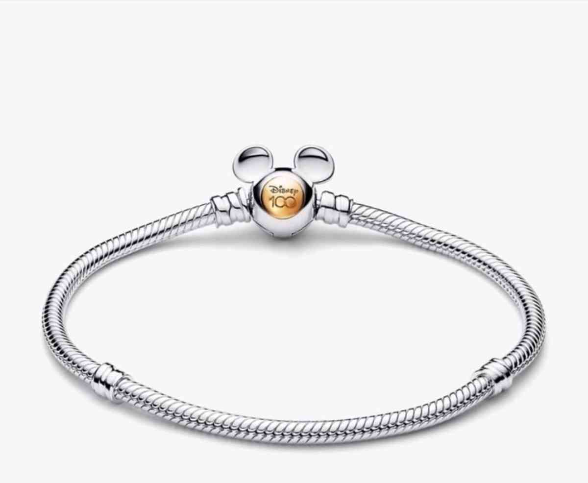 Pandora Disney Mickey 100th Anniversary Snake Chain Bracelet