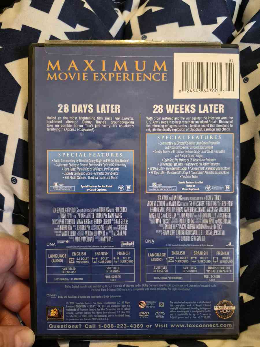 USED 28 Days Later 28 Weeks Later DVD - New Baltimore, Michigan - FleaMarketBay