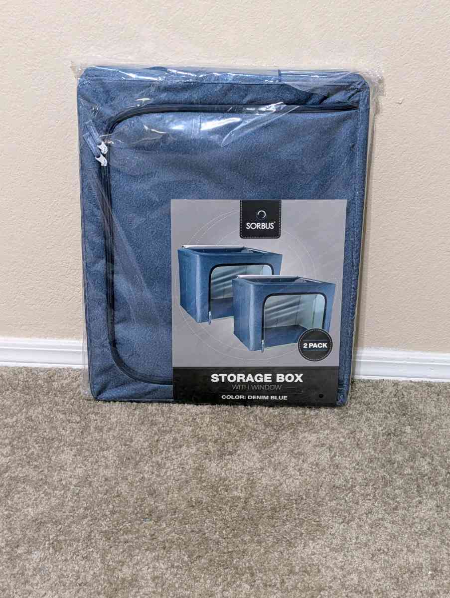 Stackable Storage Bins with metal frames set of 4 - Irving, Texas