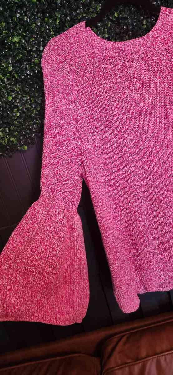 Knit Sweater G by Giuliana Bell Sleeve Pink Pullover - Joliet, Illinois - FleaMarketBay