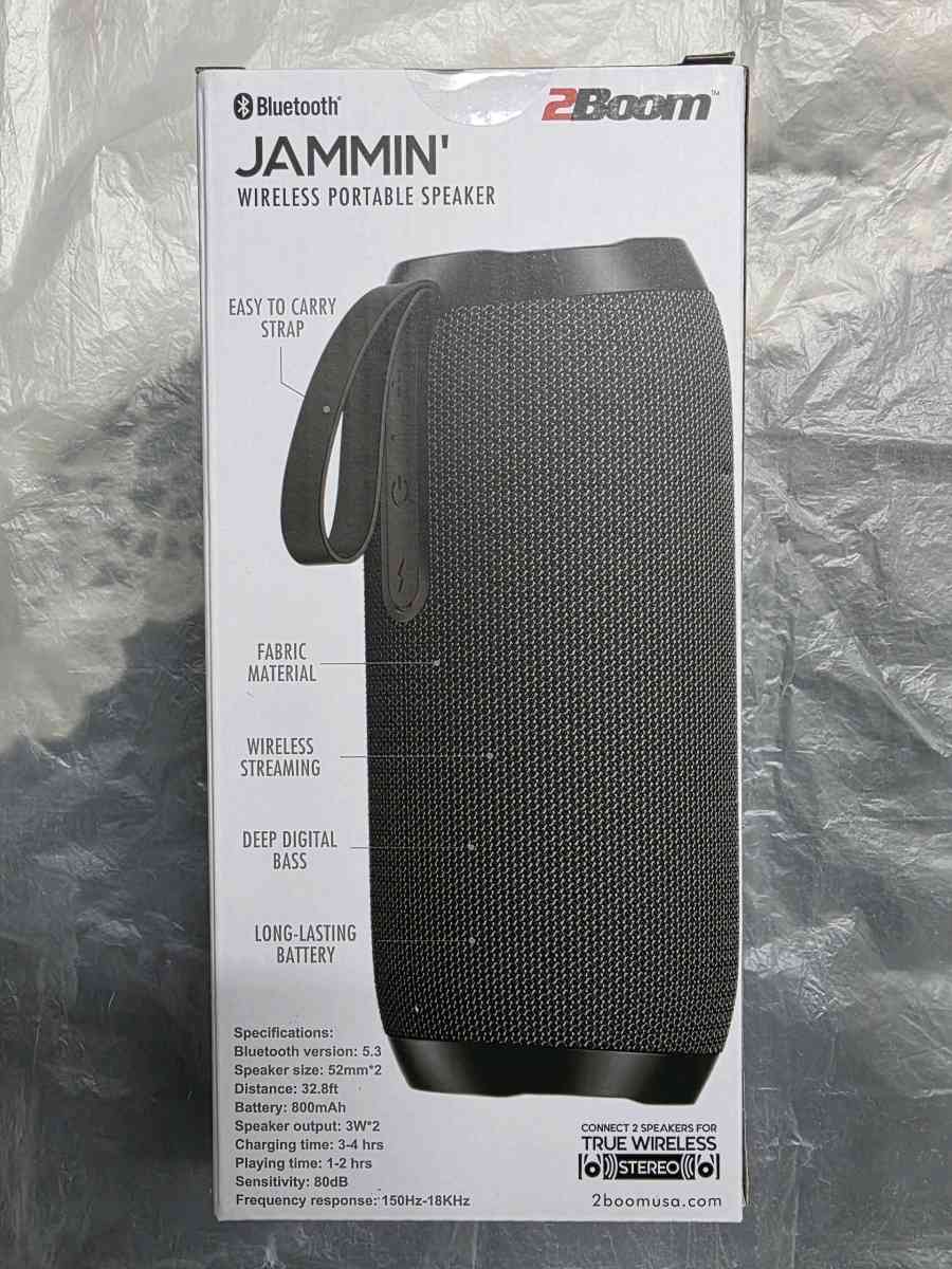 2Boom Jammin Bluetooth Wireless Speaker - Adelanto, California - FleaMarketBay