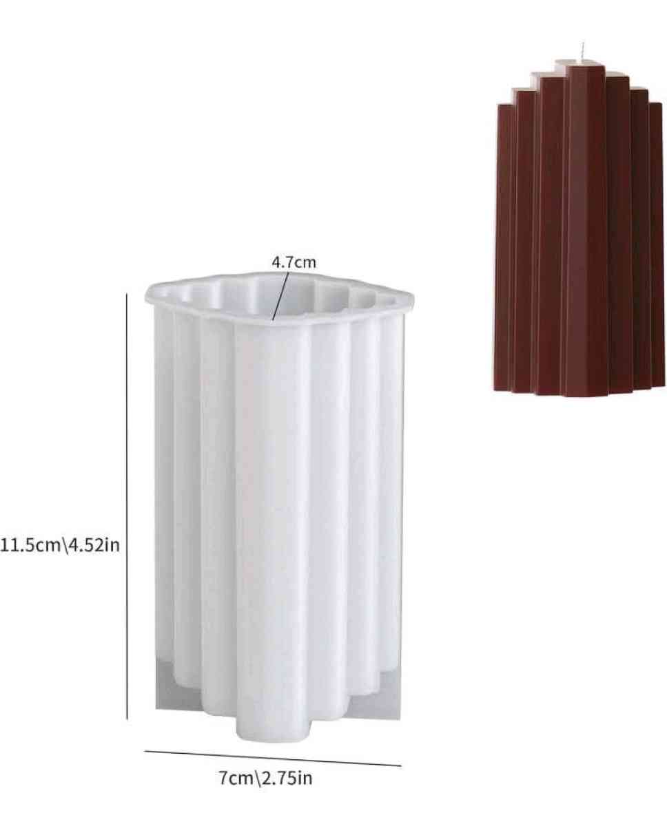 Orange Geometric Candle Design - Mount Prospect, Illinois - FleaMarketBay