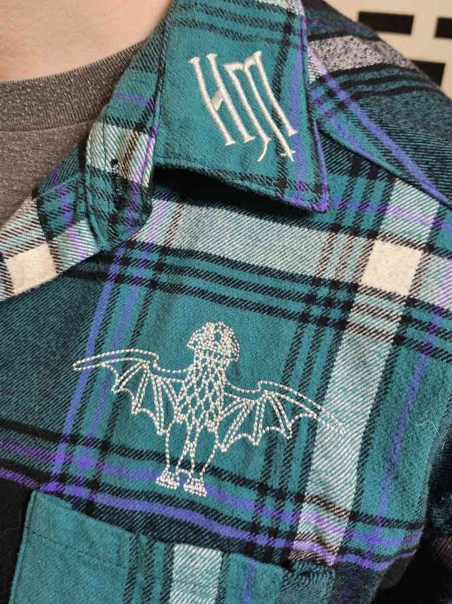 Cakeworthy Disney Haunted Mansion Black Watch Plaid Flannel - Grand Rapids, Michigan - FleaMarketBay