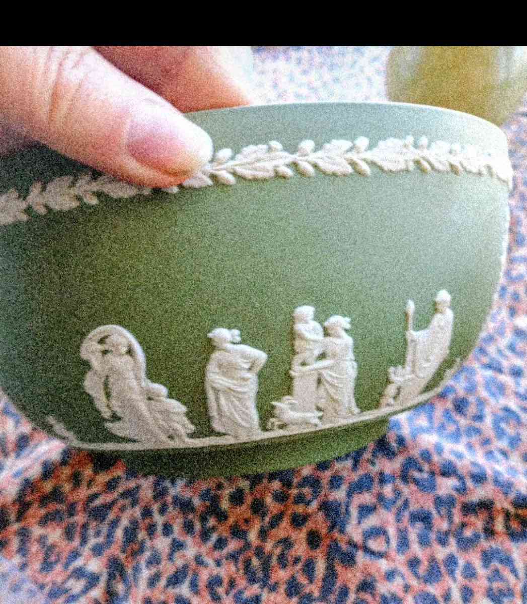 Wedgwood Sacrifice Bowl  Green Jasperware - Alexander, North Carolina - FleaMarketBay