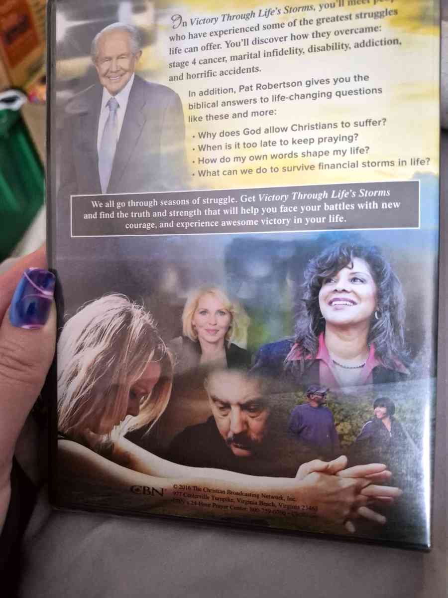 BRAND NEW SEALED Victory Through Lifes Storms Pat Robertson - New Baltimore, Michigan - FleaMarketBay