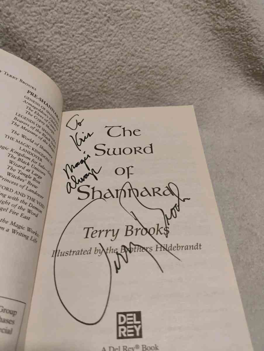 Sword of Shannara signed - Denver, Colorado - FleaMarketBay