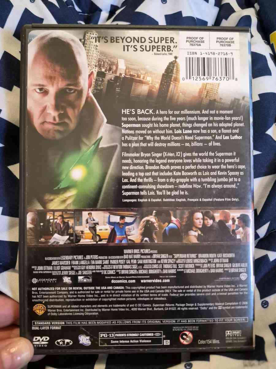 USED Superman Returns DVD - New Baltimore, Michigan - FleaMarketBay