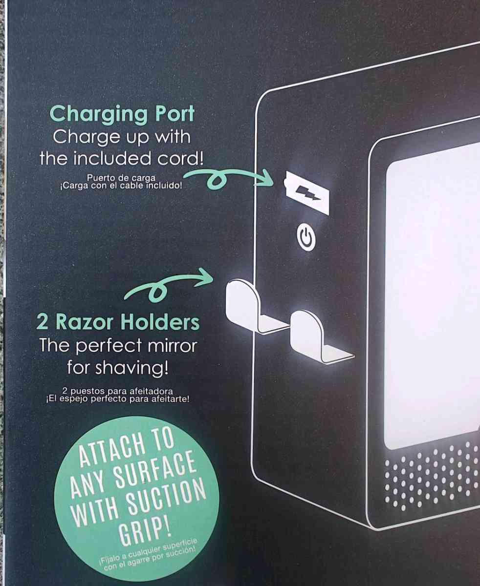 Bluetooth speaker Shower Mirror with Lights  Bluetooth Speak - Columbus, Ohio - FleaMarketBay