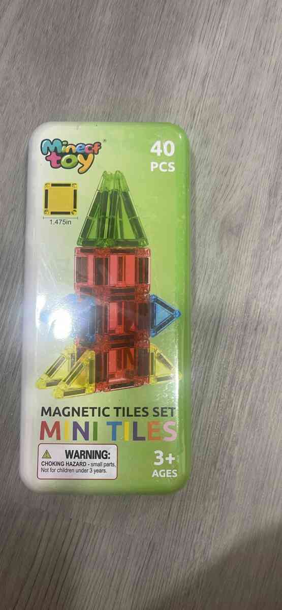40PCS Mini Magnetic Tiles Toddler