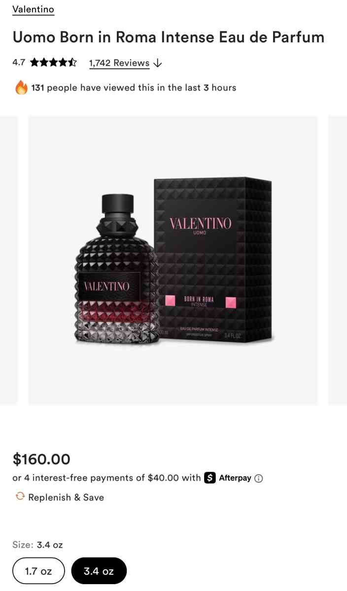 Valentino Uomo Born in Roma - Huntsville, Texas - FleaMarketBay