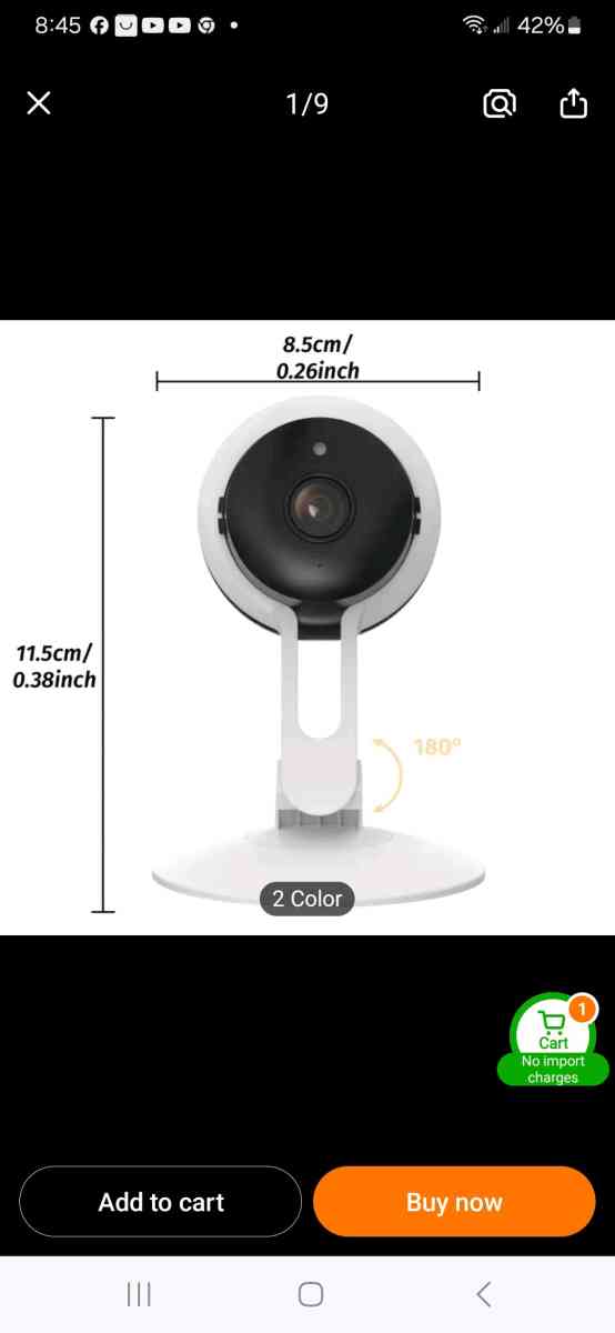 Brand New Indoor Security Camera - Adel, Georgia - FleaMarketBay