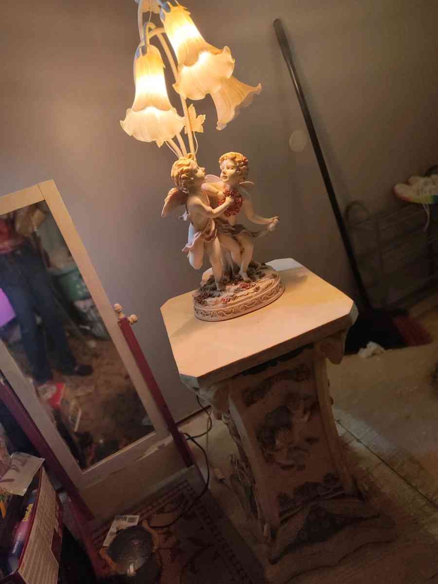 Angel Lamp with stand - Clay, Kentucky - FleaMarketBay