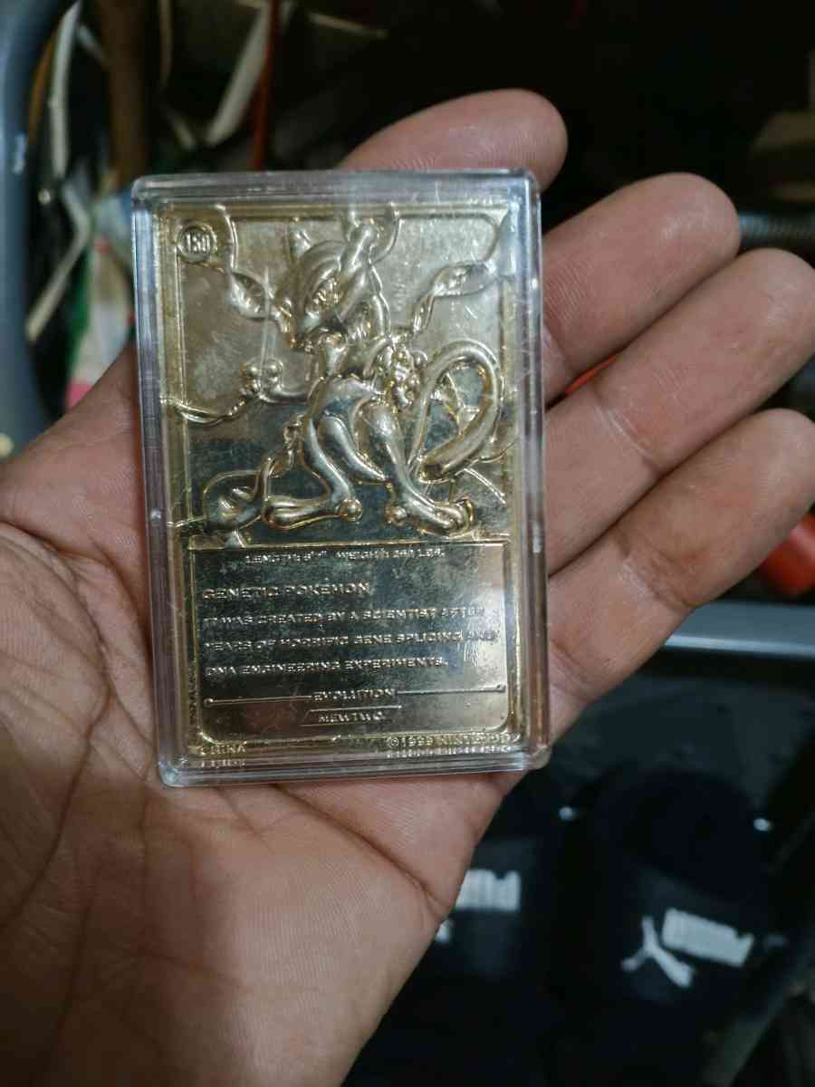 Pokemon Mewtwo 1999 23k Gold card - Brooklyn, New York - FleaMarketBay