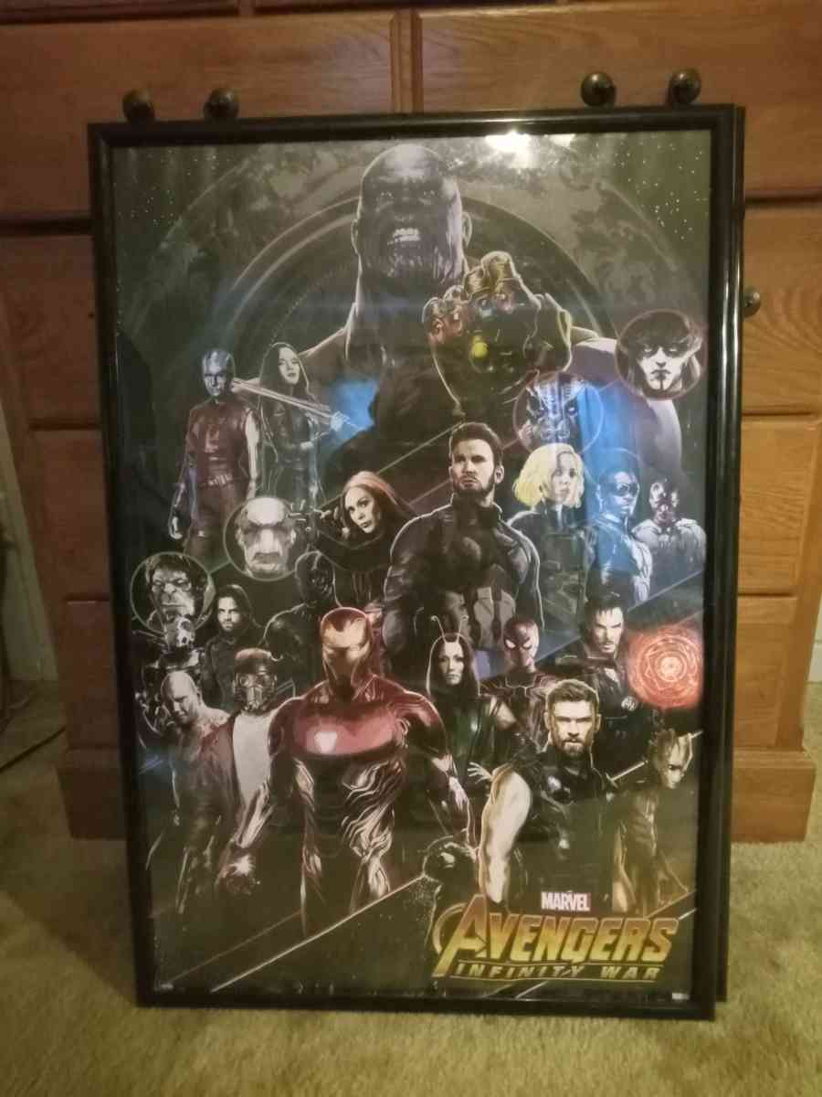 framed Avengers Infinity War poster - Bessemer, Alabama
