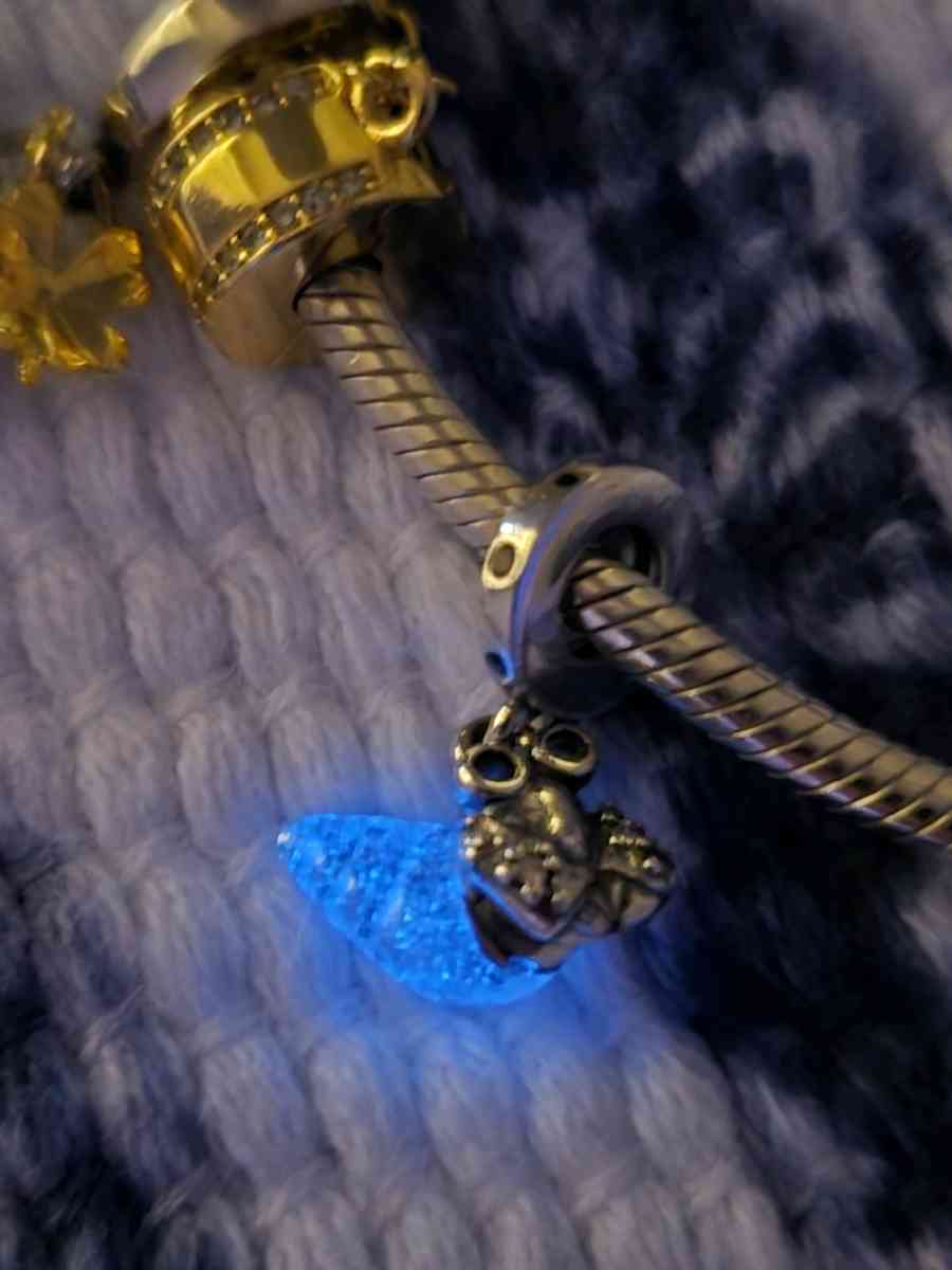Glowinthedark Hermit Crab Dangle Charm for Pandora bracelet - Austin, Texas - FleaMarketBay