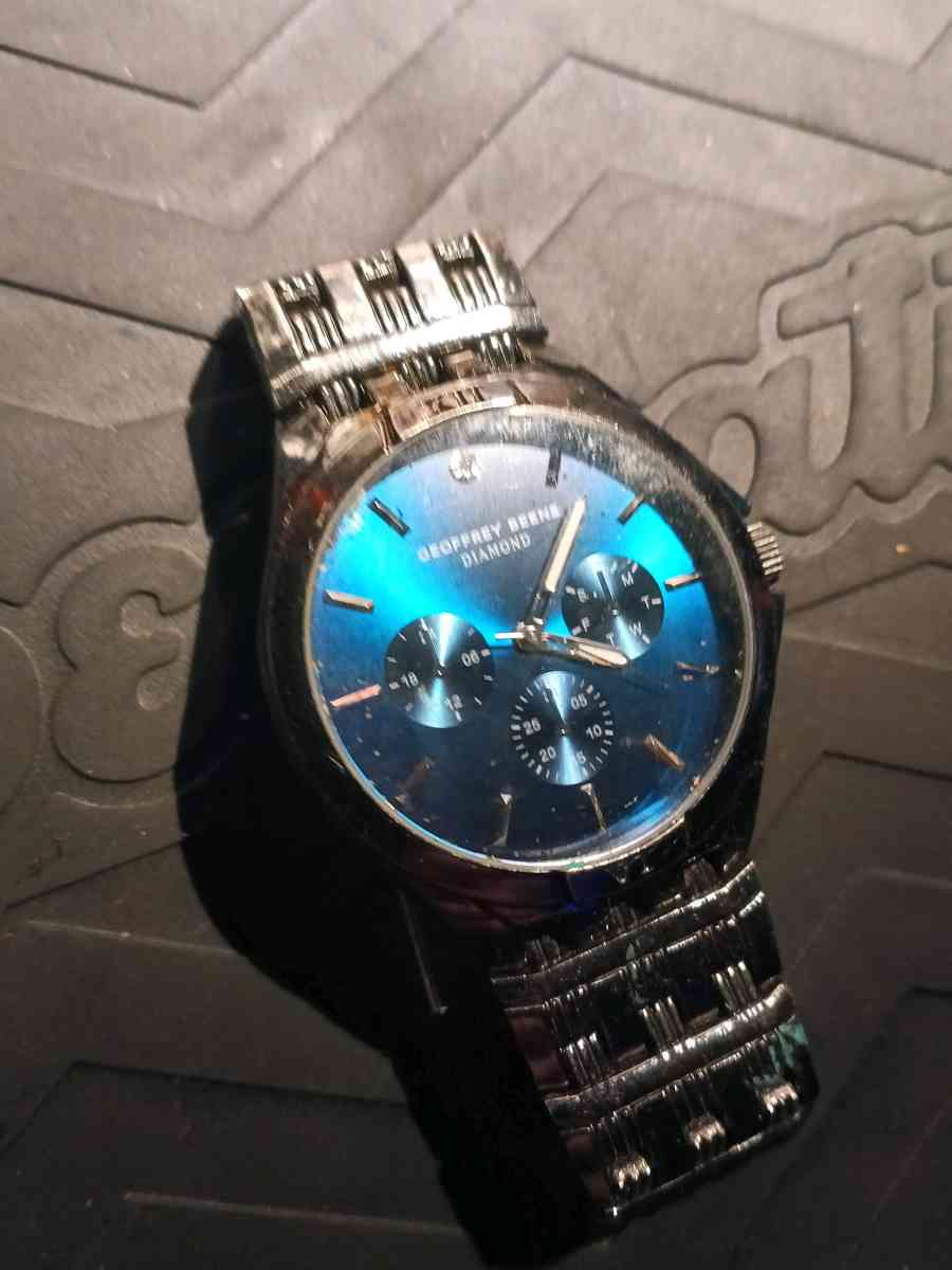 Geoffrey Beene diamond gunmetal band - Sidman, Pennsylvania