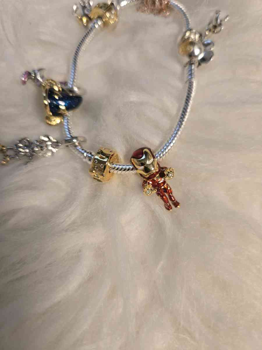 Marvel The Avengers Iron Man Charm 14k gold plating Pandora - Austin, Texas - FleaMarketBay