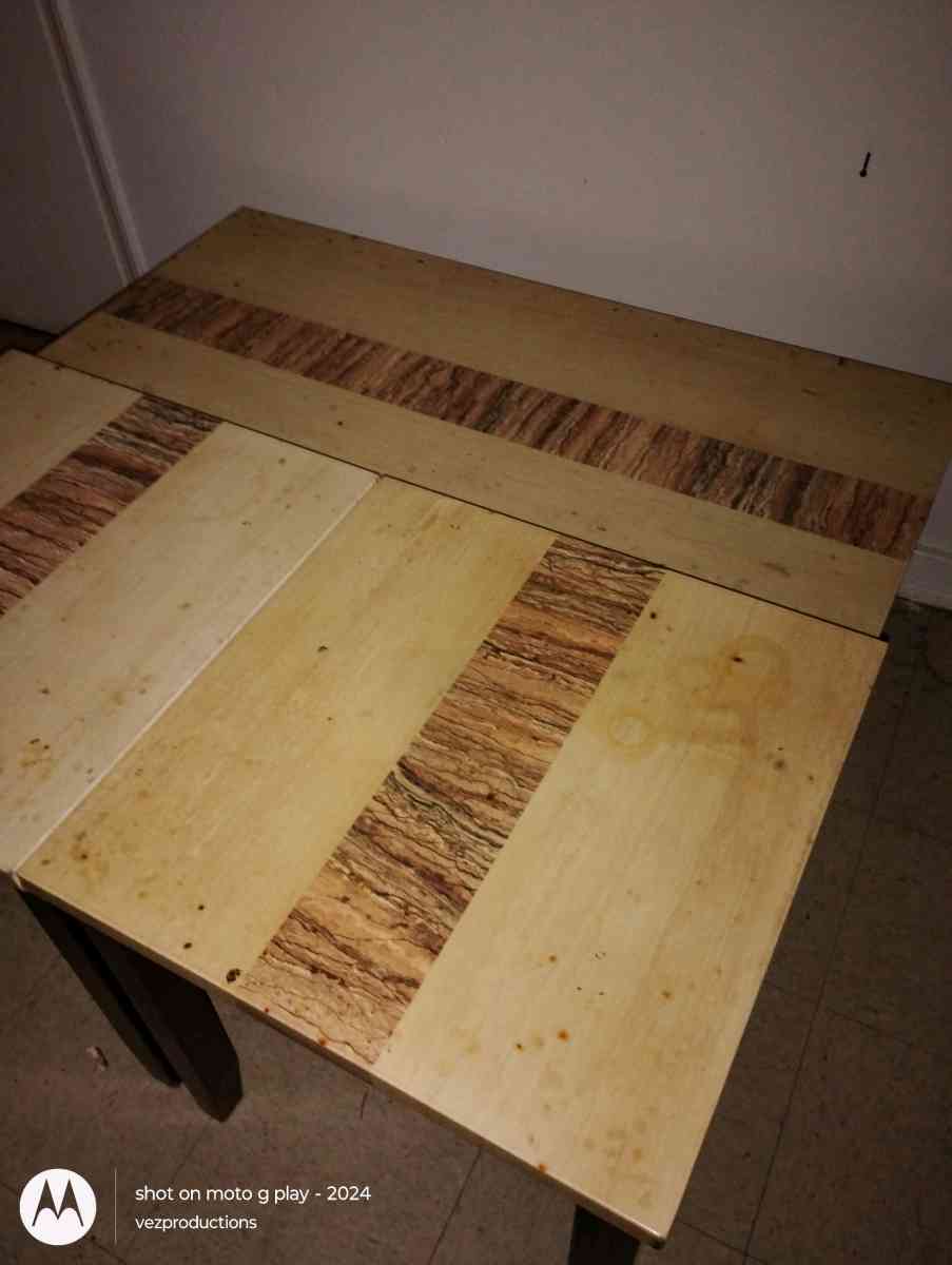 three piece living room table set
