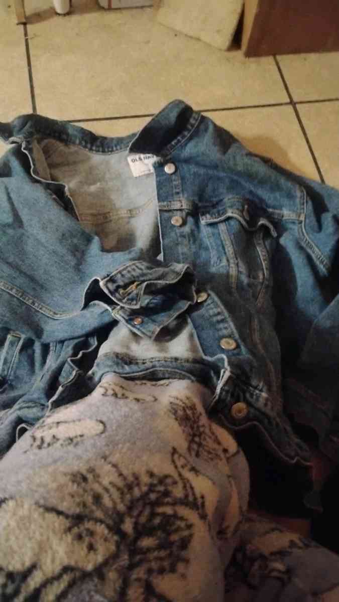 jean jacket black jacket and boots - Mount Carmel, Pennsylvania