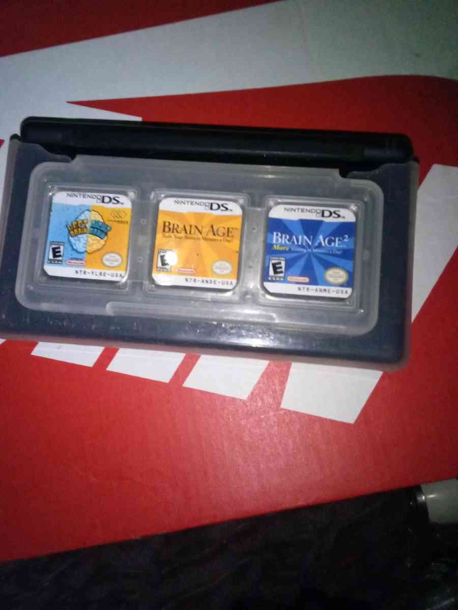 Nintendo DS lite with 3 games - San Bernardino, California - FleaMarketBay
