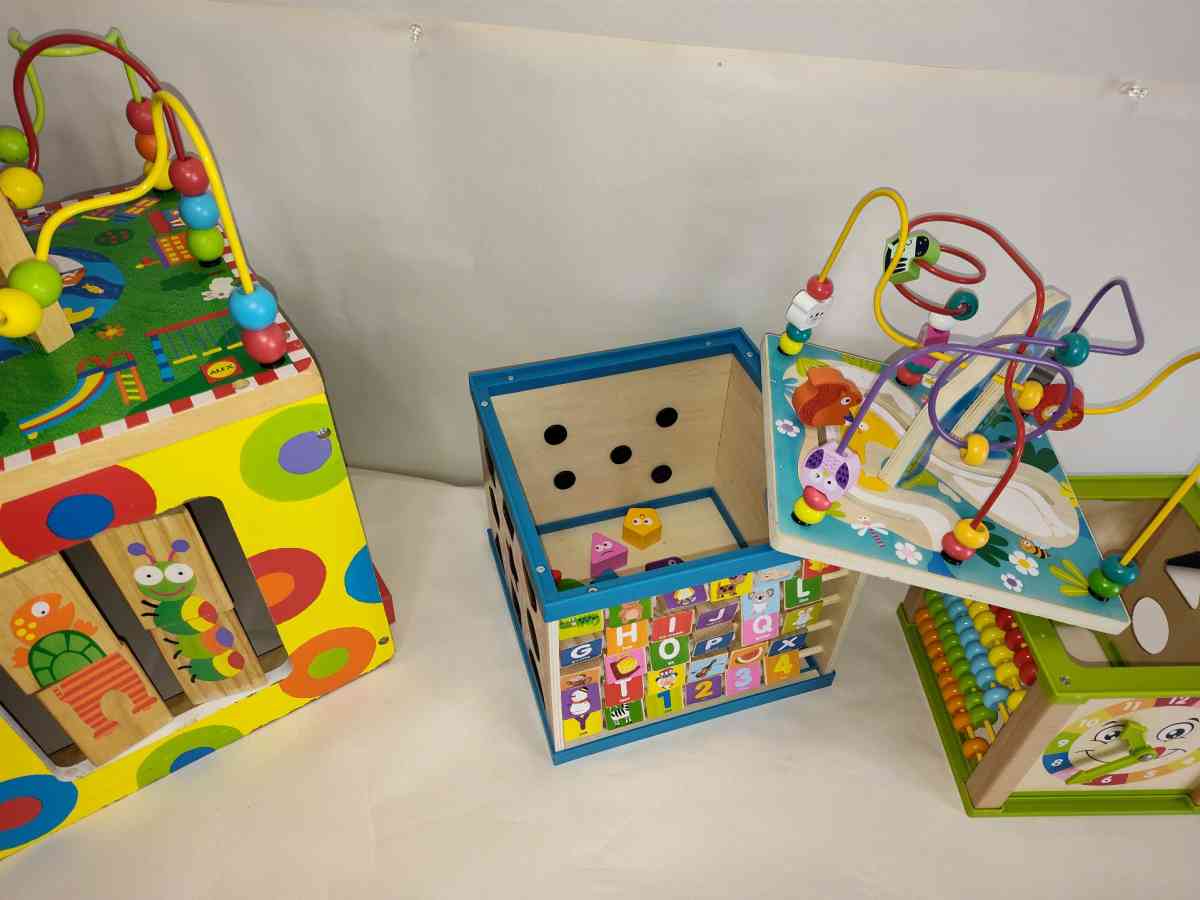 Wooden Activity Cube My Busy Town  Qilay Wooden Activity Cub - Dayton, Ohio - FleaMarketBay