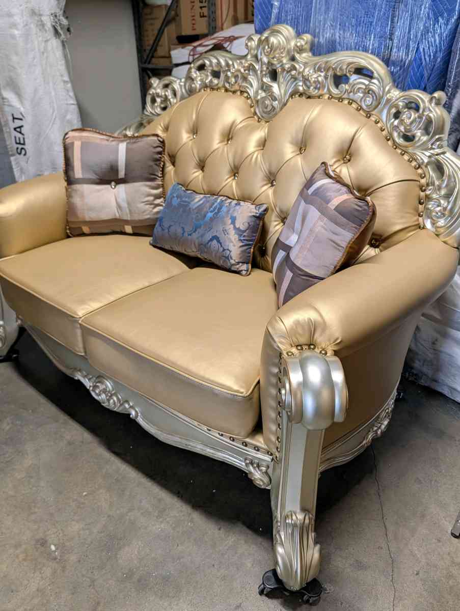 Sofa set 3 pieces - Walnut, California - FleaMarketBay