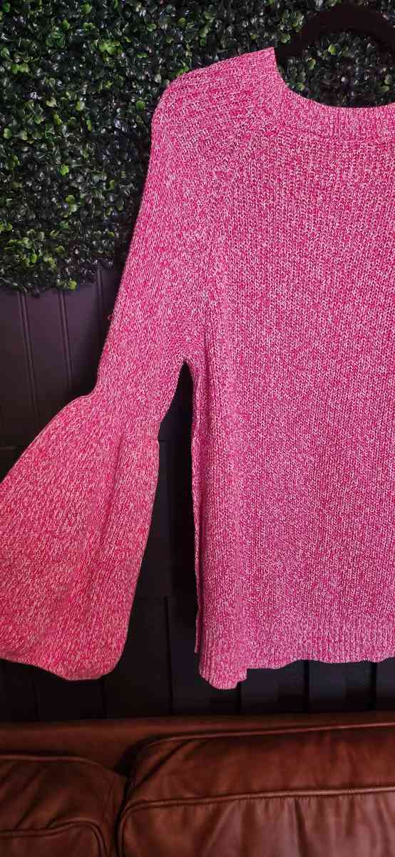 Knit Sweater G by Giuliana Bell Sleeve Pink Pullover - Joliet, Illinois - FleaMarketBay