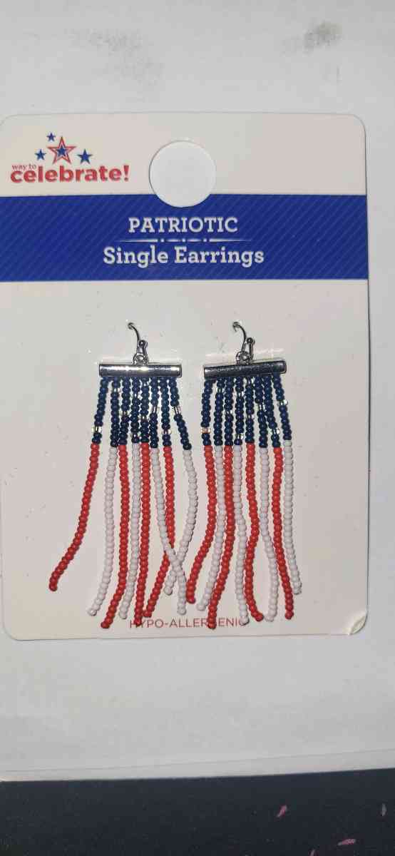 Flag earrings - Old Town, Florida