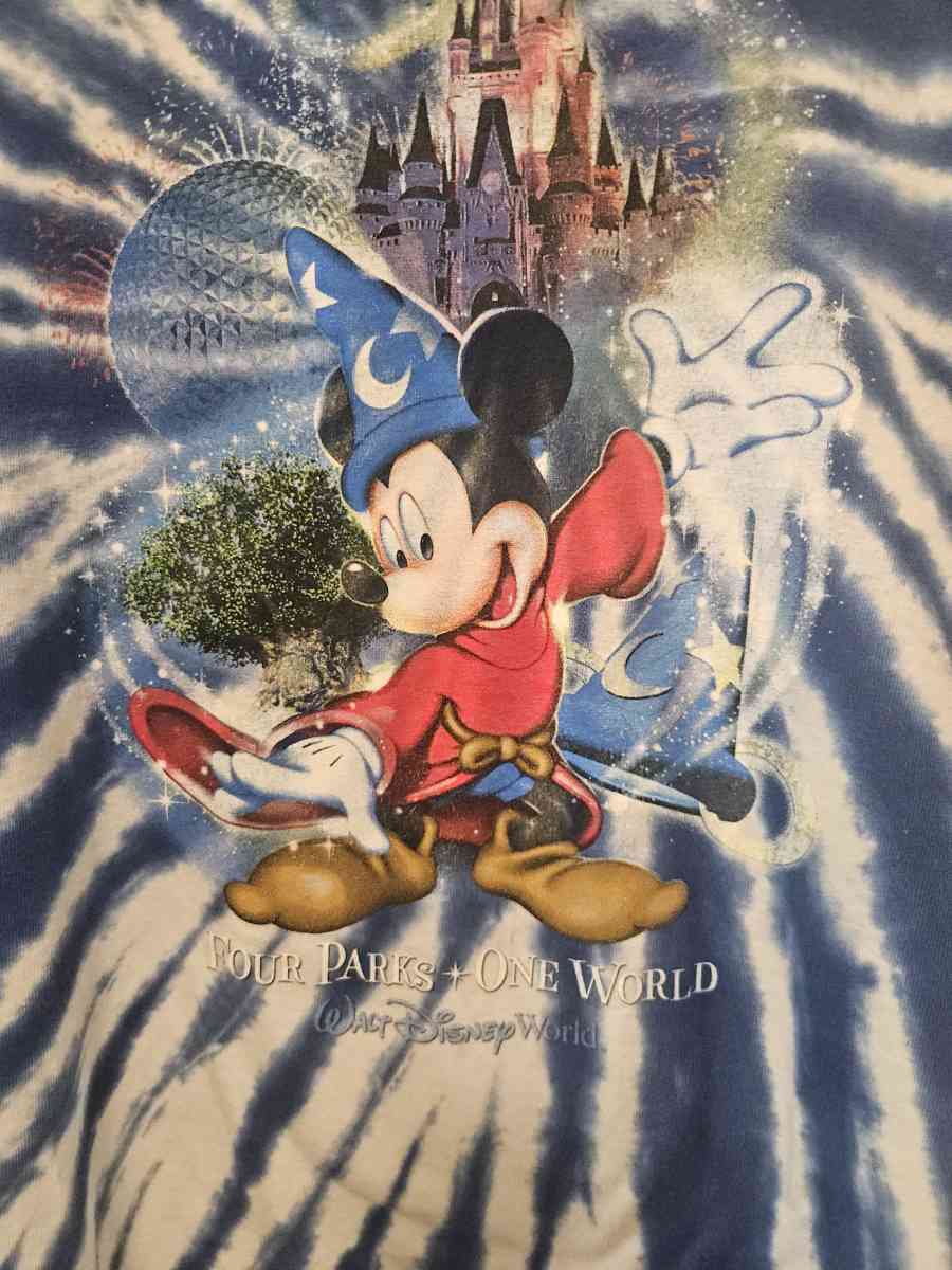 VTG Walt Disney World Tie Dye Tshirt - Tulsa, Oklahoma - FleaMarketBay