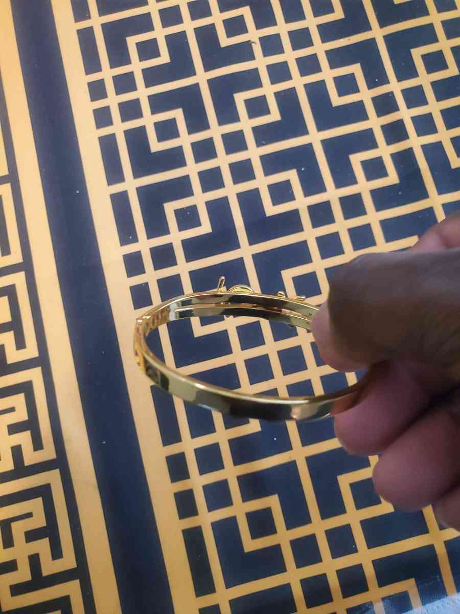 Saint Laurent Gold and Silver Crystal Bracelet - Chester Gap, Virginia - FleaMarketBay