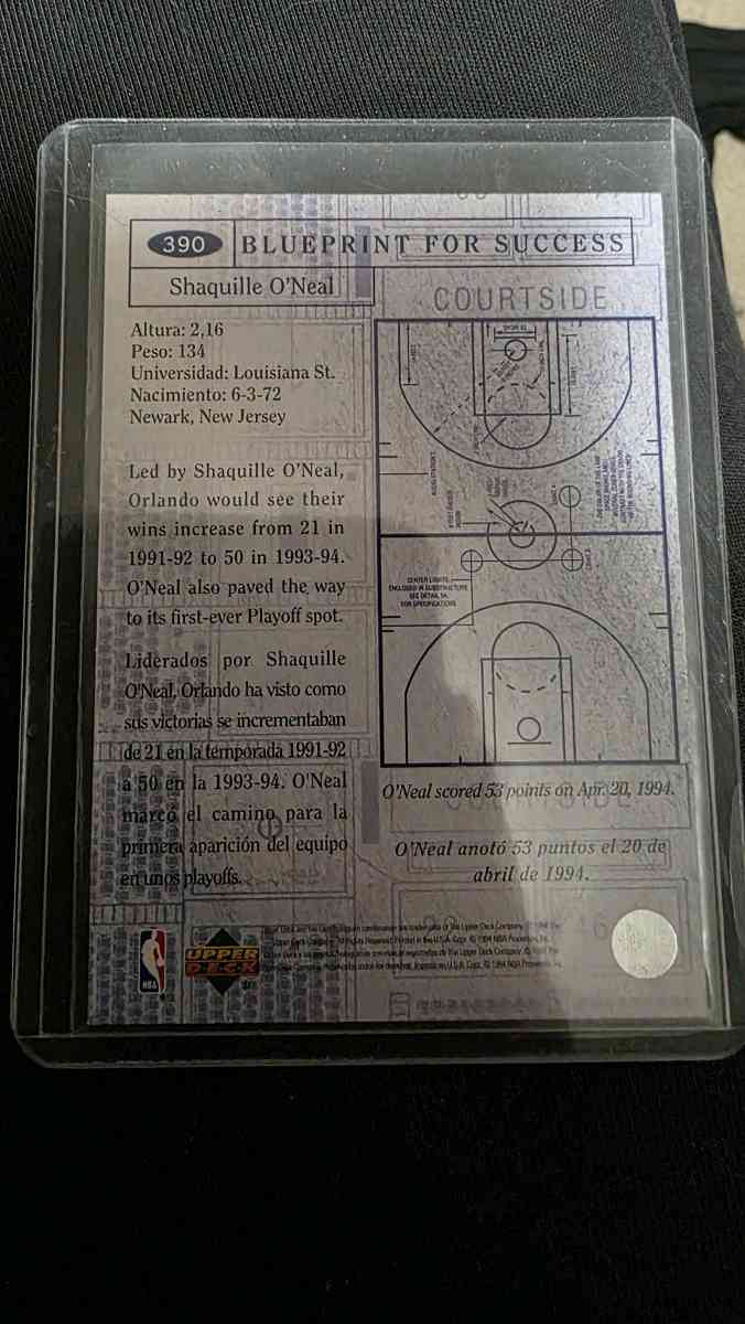 Shaquile Oneal Card - Marathon, Wisconsin - FleaMarketBay