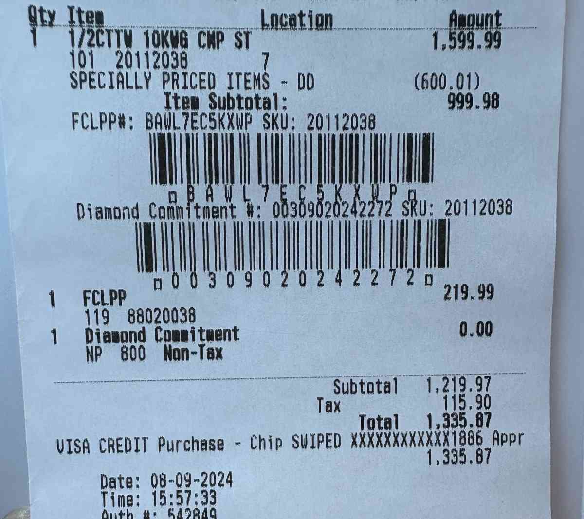 10k white gold bridal set size 7 - Kingsport, Tennessee - FleaMarketBay