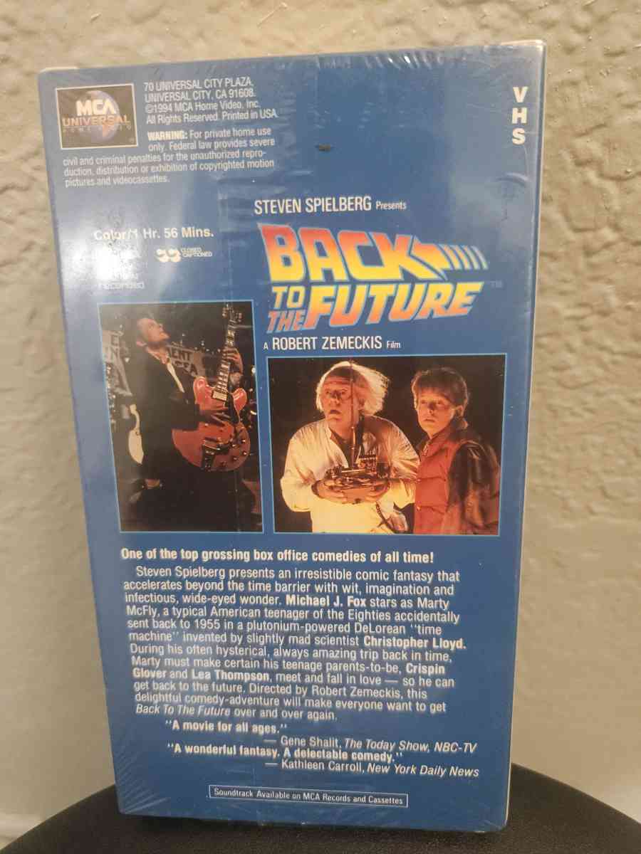 Sealed 1994 Back T The Future VHS - Tulsa, Oklahoma - FleaMarketBay