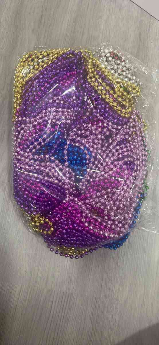 Mardi Gras Beads120Pcs Bead Necklace 12 Colors 33 Colored - Burlington, New Jersey