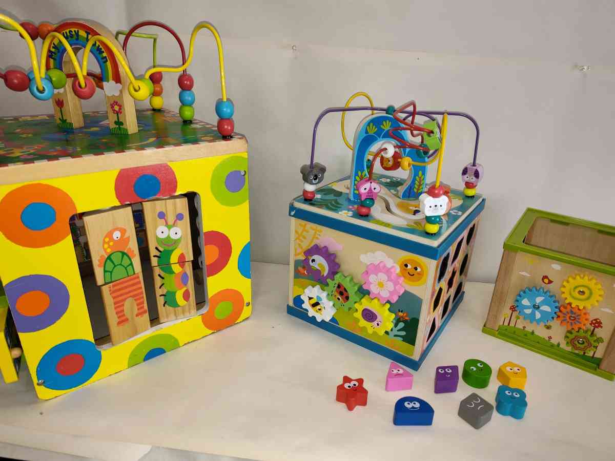 Wooden Activity Cube My Busy Town  Qilay Wooden Activity Cub - Dayton, Ohio - FleaMarketBay
