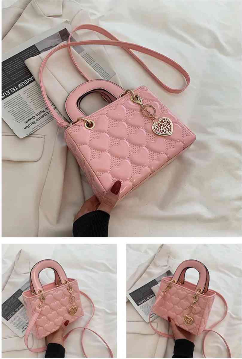 Elegant Pink Quilted Handbag - Worcester, Massachusetts