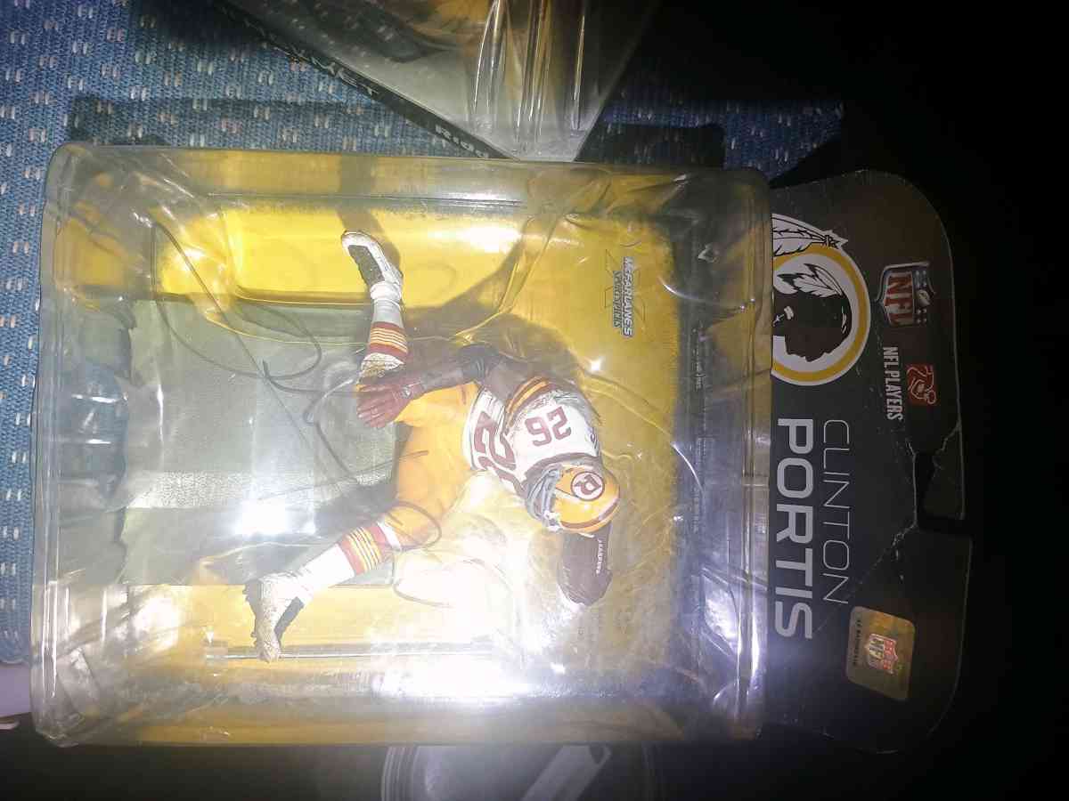 autographed NFL Clinton Portis Washington Redskins McFarlane
