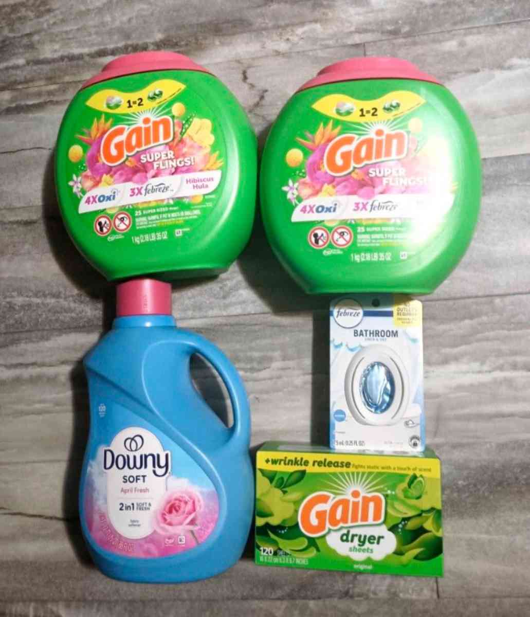 Gain Laundry Detergent  Downy Fabric Softener BUNDLE - Tyler, Texas