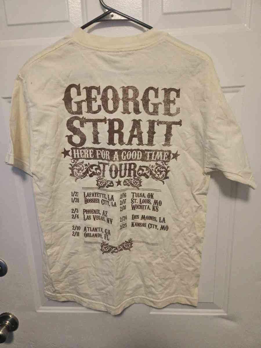 VTG George Strait Concert Tour Tshirt - Tulsa, Oklahoma - FleaMarketBay