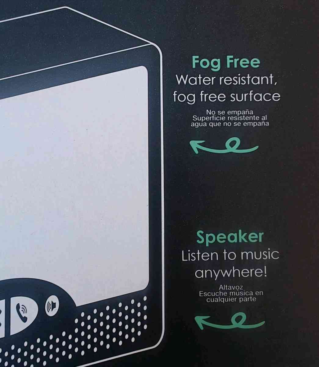 Bluetooth speaker Shower Mirror with Lights  Bluetooth Speak - Columbus, Ohio - FleaMarketBay