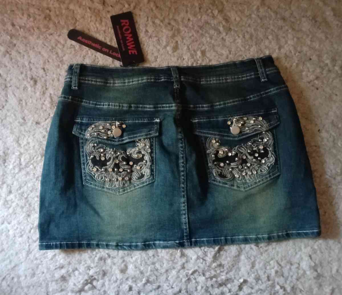 Dark DENIM mini shirt XL - Los Angeles, California - FleaMarketBay