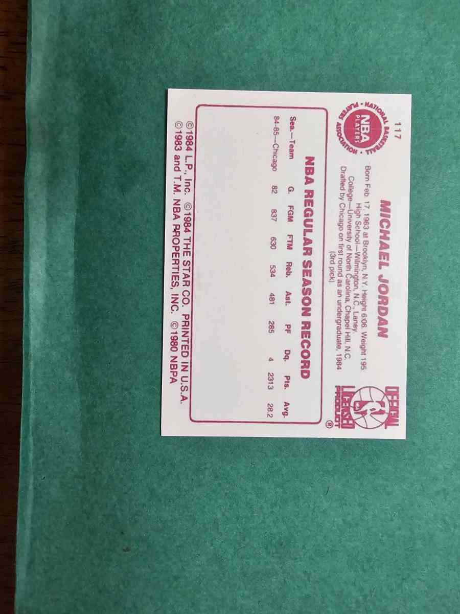 Michael Jordan Star Co 117 - Sacramento, California - FleaMarketBay