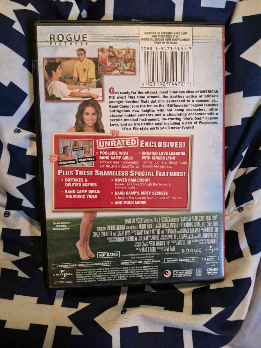 USED American Pie Band Camp UNRATED DVD - New Baltimore, Michigan - FleaMarketBay