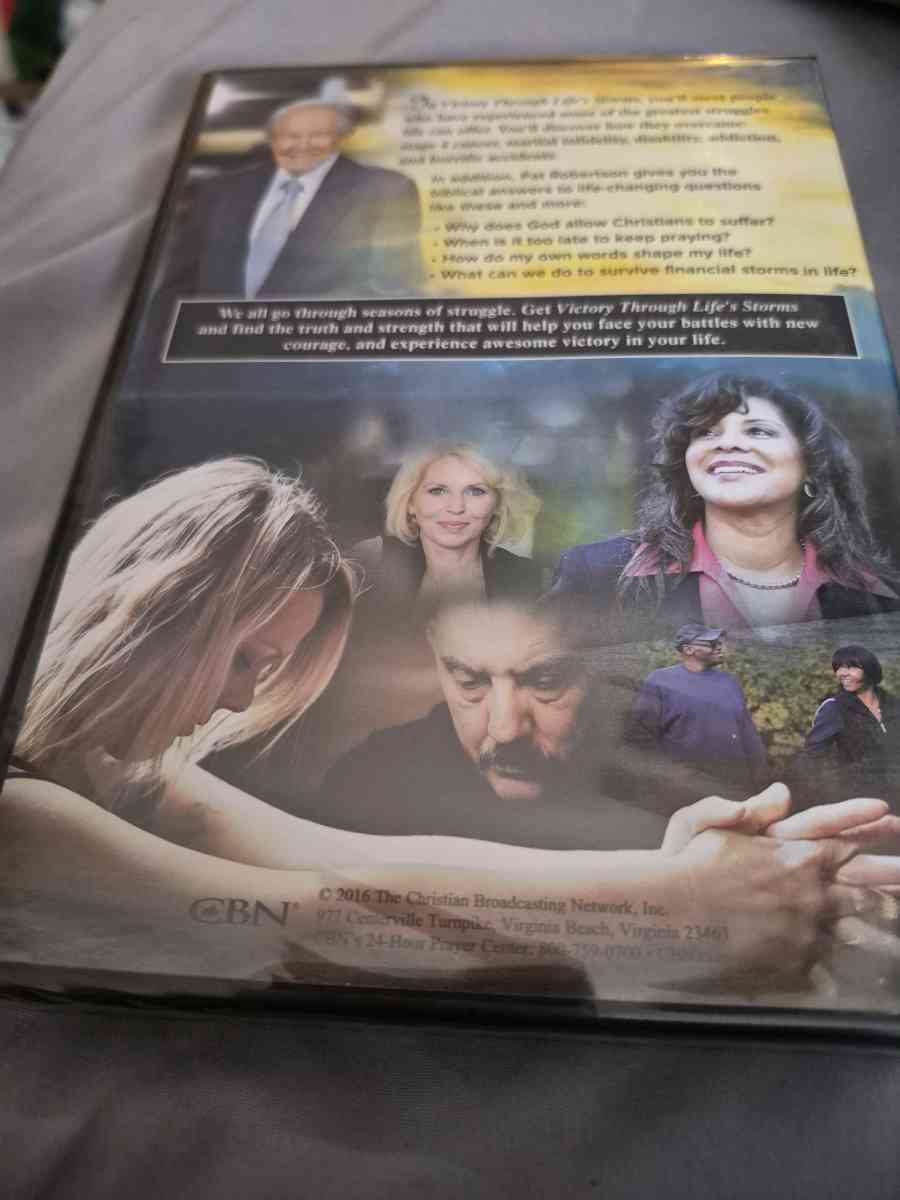 BRAND NEW SEALED Victory Through Lifes Storms Pat Robertson - New Baltimore, Michigan - FleaMarketBay