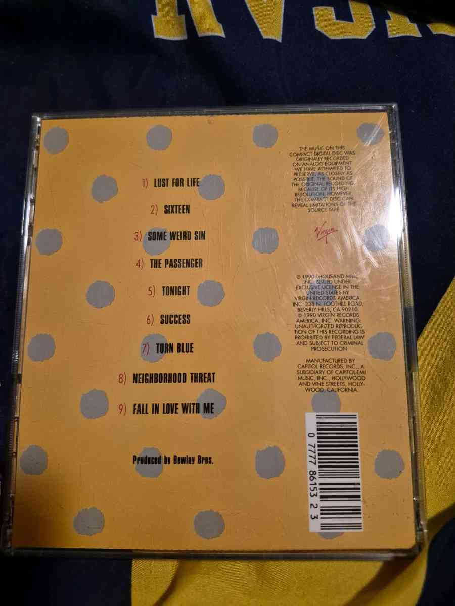 USED Iggy Pop LUST FOR LIFE CD Copyrighted in 1977 - New Baltimore, Michigan - FleaMarketBay