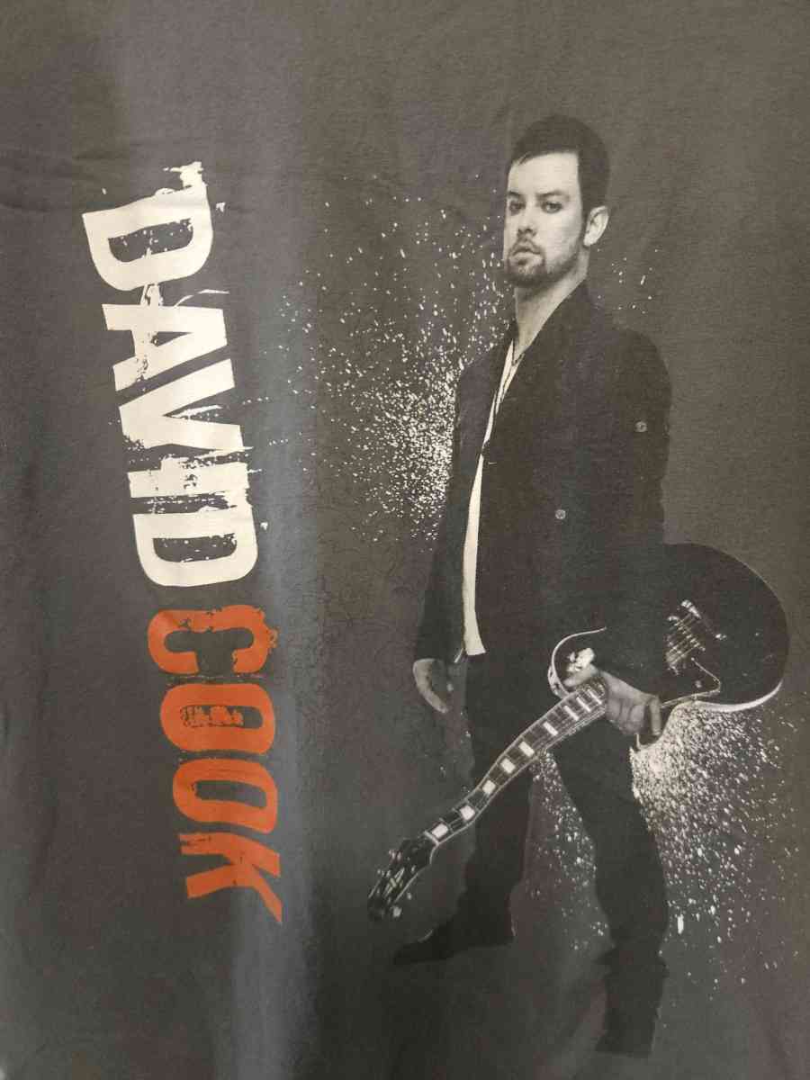 Vtg David Cook Concert Tshirt - Tulsa, Oklahoma - FleaMarketBay