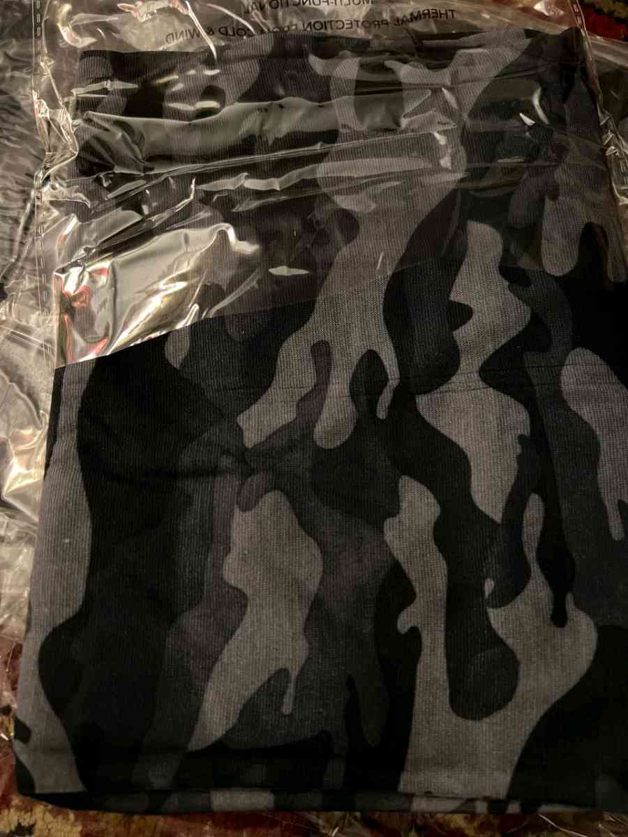 Kids Fleece Face Shields  Grey Military Camo - Columbiana, Ohio - FleaMarketBay